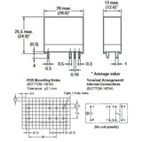 RELAY DC 24V 1P2T 16A 8P PCMT 16A/250VAC/30VDC