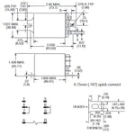 RELAY DC 24V 2P1T 10A 6P PLUGIN 10A/240VAC WITH FLANGE