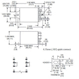 RELAY DC 24V 2P1T 10A 6P PLUGIN 10A/240VAC WITH FLANGE