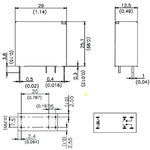 RELAY DC 24V 2P1T 12A 6P PCMT 12A/277VAC