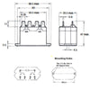 RELAY DC 24V 2P1T 25A 6P QT 25A/277VAC WITH FLANGE