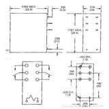 RELAY DC 24V 2P2T 5A 8P PCMT 5A/250VAC 30VDC