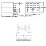 RELAY DC 24V 4P2T 10A 14P PLUGIN 10A/240VAC/28VDC