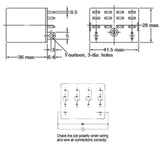 RELAY DC 24V 4P2T 10A 14P PLUGIN 10A/240VAC/28VDC