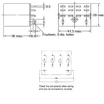 RELAY DC 100-110V 4P2T 10A 14P PLUGIN 10A/240VAC/28VDC TEST BUT