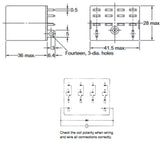 RELAY DC 100-110V 4P2T 10A 14P PLUGIN 10A/240VAC/28VDC TEST BUT