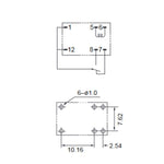RELAY DC LATCH 5V 1P2T 2A 6P PCMT
