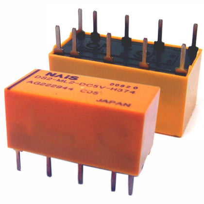 RELAY DC LATCH 5V 2P2T .5A 10P PCMT .5A/125VAC/110VDC 2A/30V