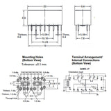 RELAY DC LATCH 24V 1P2T 10MA 16P PCMT 10MA/30VAC HIGH FREQ.DUAL