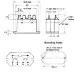 RELAY AC 12V 2P1T 25A 6P QT 25A/277VAC WITH FLANGE W/TEST