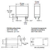 RELAY AC 24V 1P1T 10A 4P PCMT 10A/250VAC 30VDC