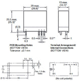 RELAY AC 24V 1P2T 10A 5P PCMT 10A/250VAC 30VDC