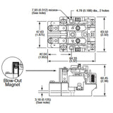 RELAY AC 24V 2P2T 30A SQUARE 30A/120VAC/240VAC 20A/600VAC