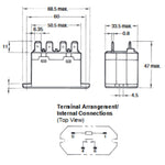RELAY AC 200-240V 1P1T 30A 4P QT 30A/277VAC WITH FLANGE