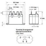 RELAY AC 200-240V 1P1T 30A 4P QT 30A/277VAC WITH FLANGE