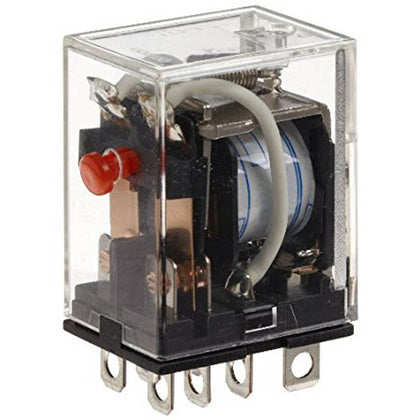 RELAY AC 110-120V 2P2T 10A 8P PLUGIN 10/120VAC/240VAC TEST+LED