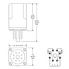 RELAY AC 120V 2P2T 10A 8P ROUND 10A/250VAC/28VDC WITH LED