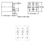 RELAY AC 120V 3P2T 10A 11P PCMT 10A/240VAC/28VDC