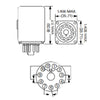 RELAY AC 120V 3P2T 10A 11P RND 10A/120VAC 6A/250VAC