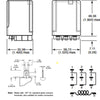RELAY AC 240V 3P2T 10A 11P PLUG IN 10A/240VAC WITH TEST BUTTON