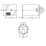 RELAY AC 220V 3P2T 10A 11P ROUND 10A/250VAC/30VDC