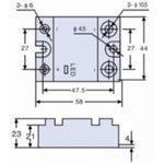RELAY SSAC 90-280V 25A/280VAC SCREW MOUNT WITH INDICATOR