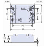 RELAY SSAC 90-280V 25A/280VAC SCREW MOUNT WITH INDICATOR