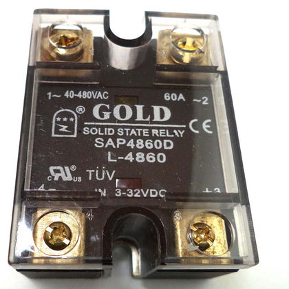 RELAY SSDC 3-32V 60A/480VAC SCREW MOUNT WITH INDICATOR