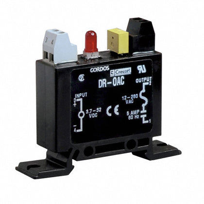 RELAY I/O MODULE I/P 3.7-32VDC O/P 5A/12-280VAC DIN RAIL/CHMT
