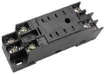 RELAY SOCKET 8P SQR SCREW CHMT/ DIN RAIL