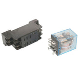 RELAY SOCKET 8P SQR SCREW CHMT/ DIN RAIL