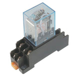 RELAY SOCKET 8P SQR SCREW CHMT/ DIN RAIL