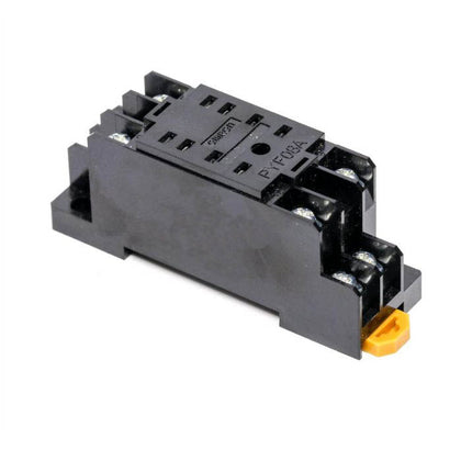 RELAY SOCKET 8P SQR SCREW CHMT/ DIN RAIL