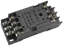 RELAY SOCKET 14P SQR SCREW CHMT/ DIN RAIL