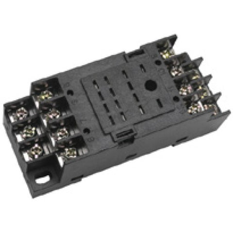 RELAY SOCKET 14P SQR SCREW CHMT/ DIN RAIL