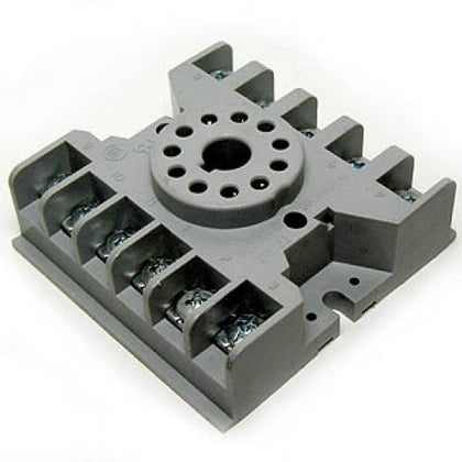 RELAY SOCKET 11P RND SCREW CHMT 10A/300V