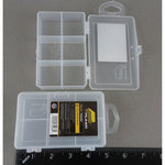 COMPONENT BOX 45X275X1IN CLEAR 6 COMPARTMENTS FLIP TOP