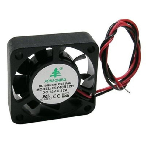 FAN DC 12V 1.5X.4IN 1.44W W/WIRE 6.4CFM 25DBA 6600RPM BALLBEARING