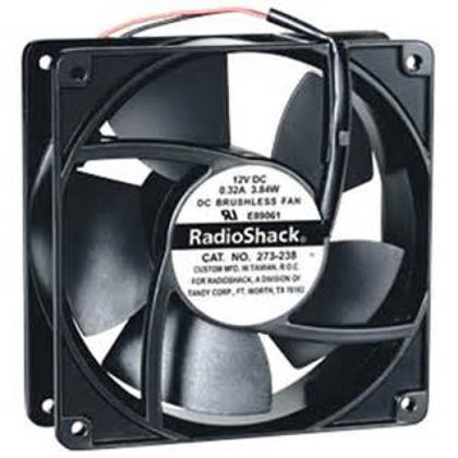 FAN DC 12V 4.7X1.5IN 0.32A 3.84W W/2 WIRE BRUSHLESS CFM:85 RPM:3K
