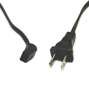 FAN CORD 2C 18AWG 48IN WITH PLUG 2PIN 110V AC PLUG 45 DEG HEAD