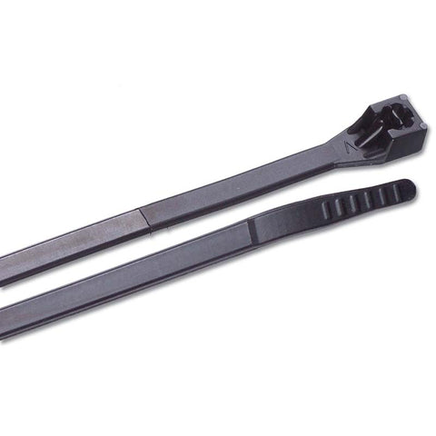 CABLE TIE RELEASABLE BLK 16IN 175LB WIDTH 13MM