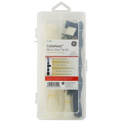 CABLE TIE 4IN 5.5IN 8IN HOOK LOOP CABLE CLAMP TIES 215PC/SET