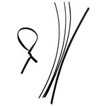 TWIST TIE 6INX.1IN BLK