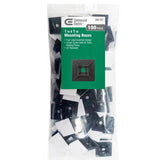 CABLE TIE MOUNT BLK 25X25MM