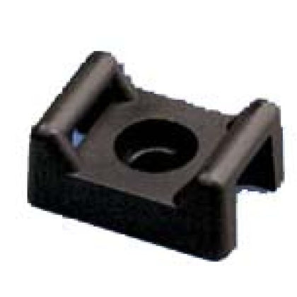 CABLE TIE MOUNT BLK 16X11MM SCREW #8