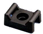 CABLE TIE MOUNT BLK 15X9.75MM SCREW #6