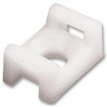CABLE TIE MOUNT WHT 22X15.5MM SCREW #10