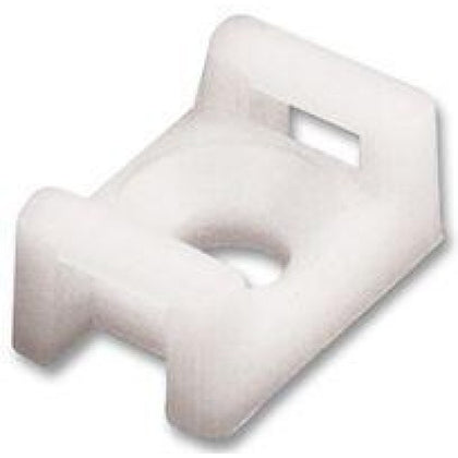 CABLE TIE MOUNT WHT 22X15.5MM SCREW #8