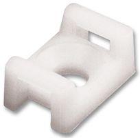 CABLE TIE MOUNT WHT 22X15.5MM SCREW #8