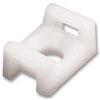 CABLE TIE MOUNT WHT 22X15.5MM SCREW #8